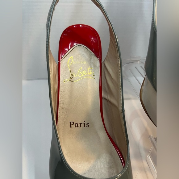 Christian Louboutin Tricolor patent Leather Lady peep toe Plataform sandals - Picture 3 of 12